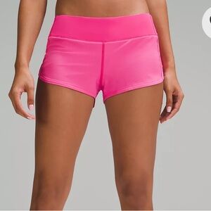 Lululemon Athletica Speed Up High Rise Lined Shorts.